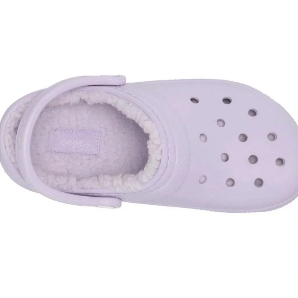 Crocs Classic Unisex Lined Lavender Clogs Men 13 Women 15 NEW